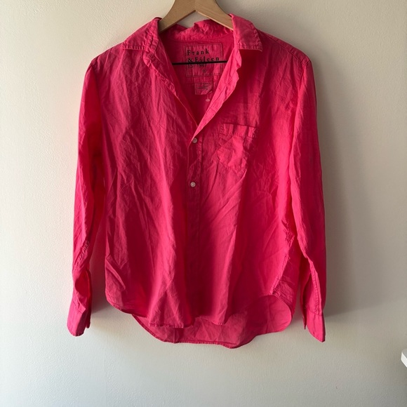 Frank Eileen Eileen Pink Button-Up Shirt Sz XS new - Picture 1 of 6